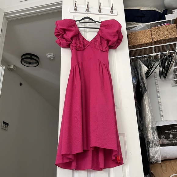 FRAME puff sleeve dress Sz - Small - Picture 3 of 10